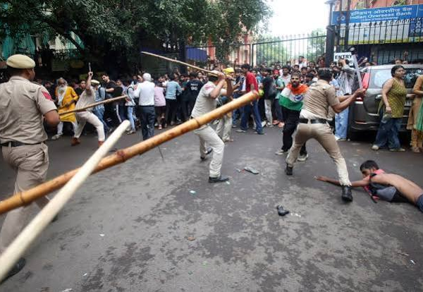 Lathi charge