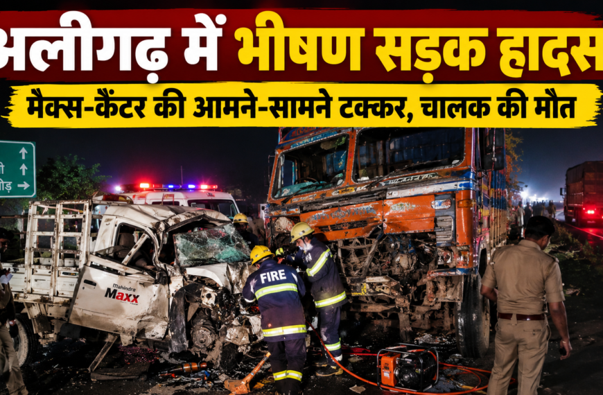 छर्रा में मैक्स-कैंटर की भिड़ंत, चालक की मौत